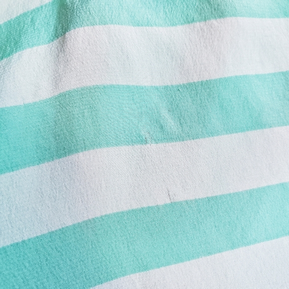 LILLY PULITZER Elsa Striped Silk Green Top XS - Picture 6 of 8